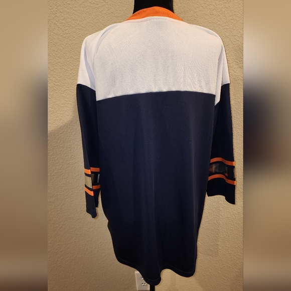NFL Official Chicago Bears Double Team 3/4-Sleeve Lace-Up T-Shirt. Ladies XL - Picture 6 of 8